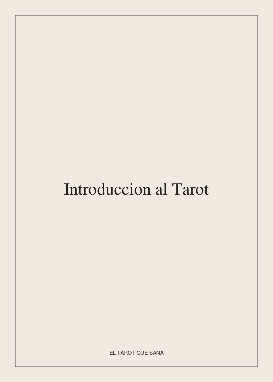 Introducción al Tarot