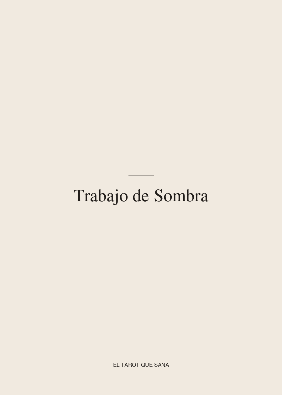 Trabajo de Sombra: Un Viaje de Autoconocimiento